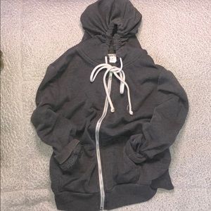h&m divided extra small grey zip up